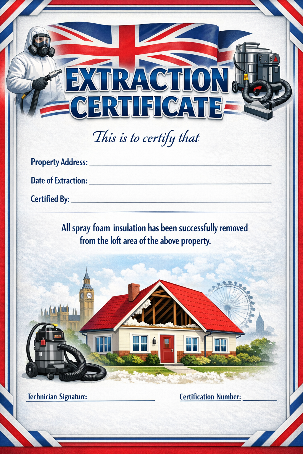 Extraction Certificate